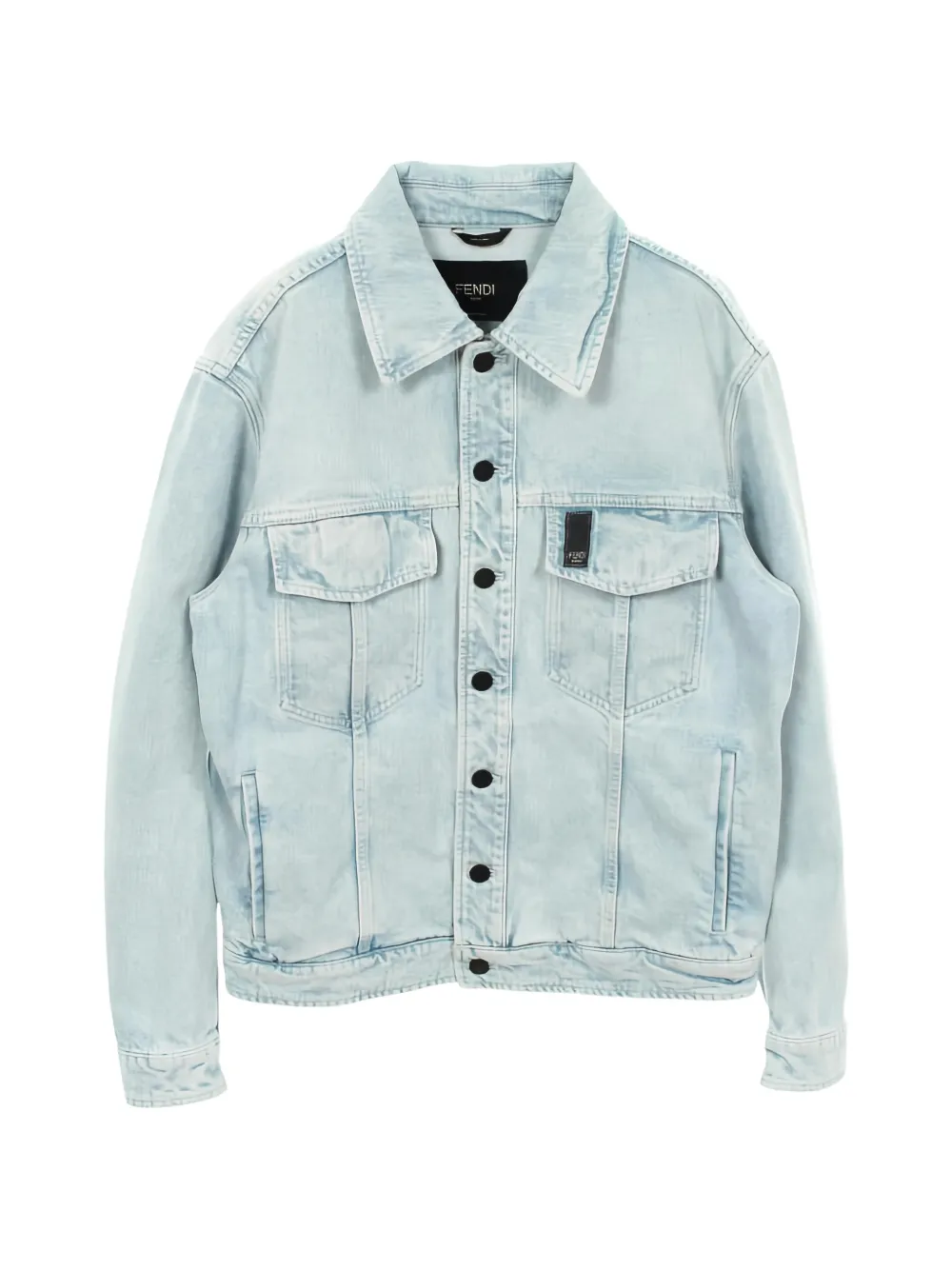 Fendi Pre-Owned 2010s buttoned cotton jacket - Blau