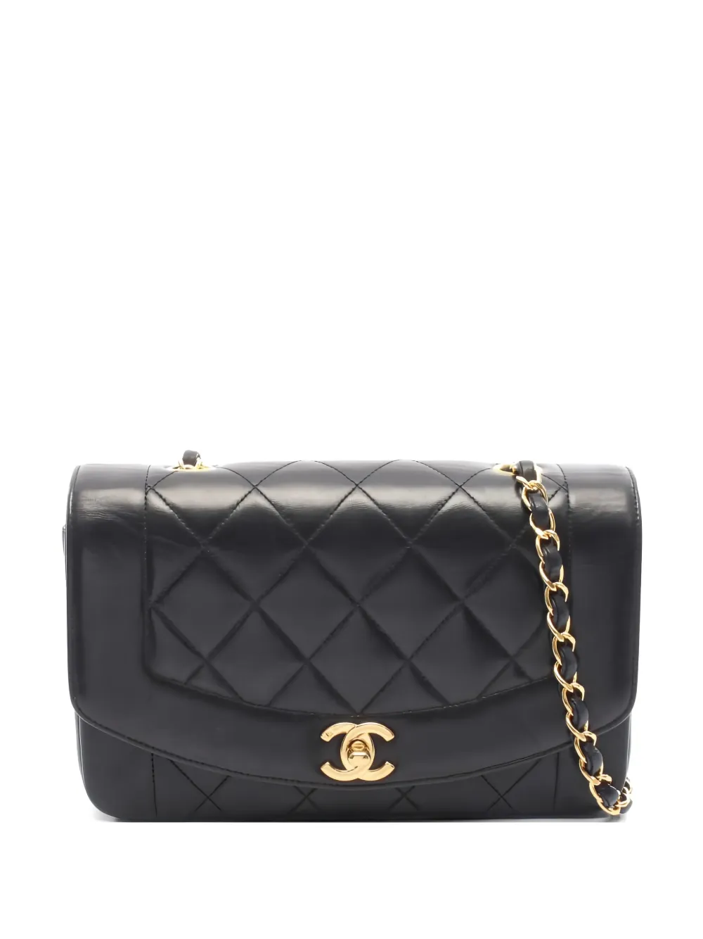 CHANEL Pre-Owned 1996-1997 Diana Flap matelasse crossbody bag - Nero