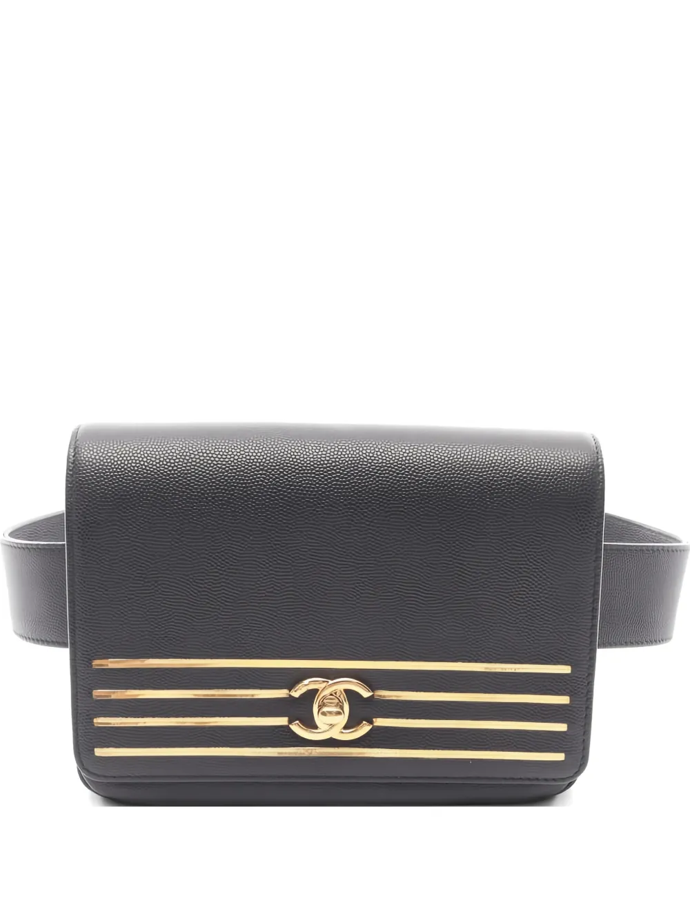 CHANEL Pre-Owned 2019 CC-detail belt bag - Schwarz