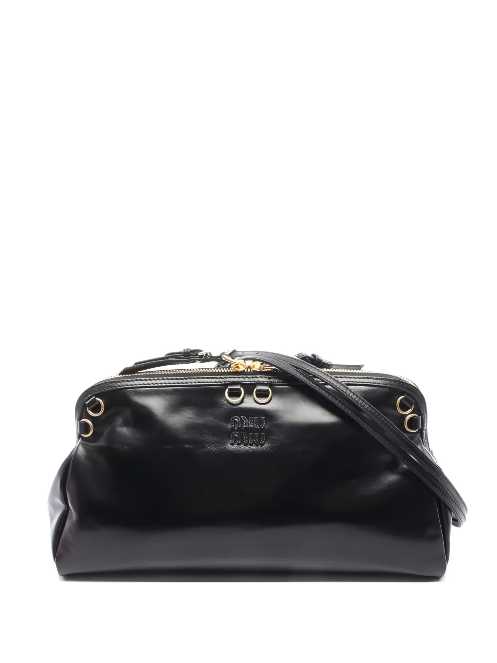 Miu Miu Pre-Owned 2020s leather shoulder bag - Nero