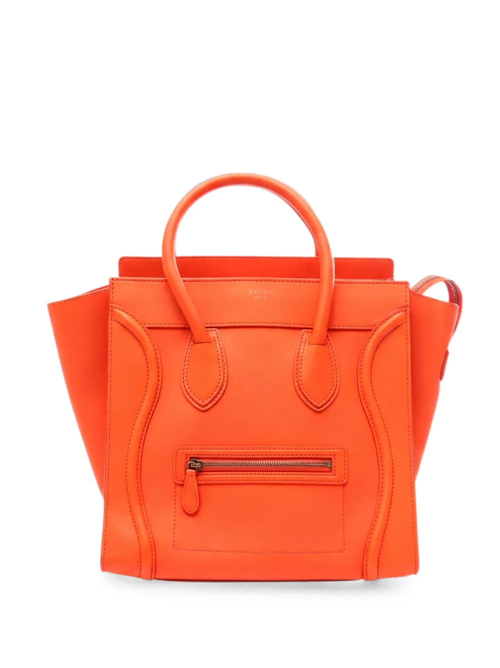 Celine Pre-Owned 2010s mini Luggage tote bag - Arancione