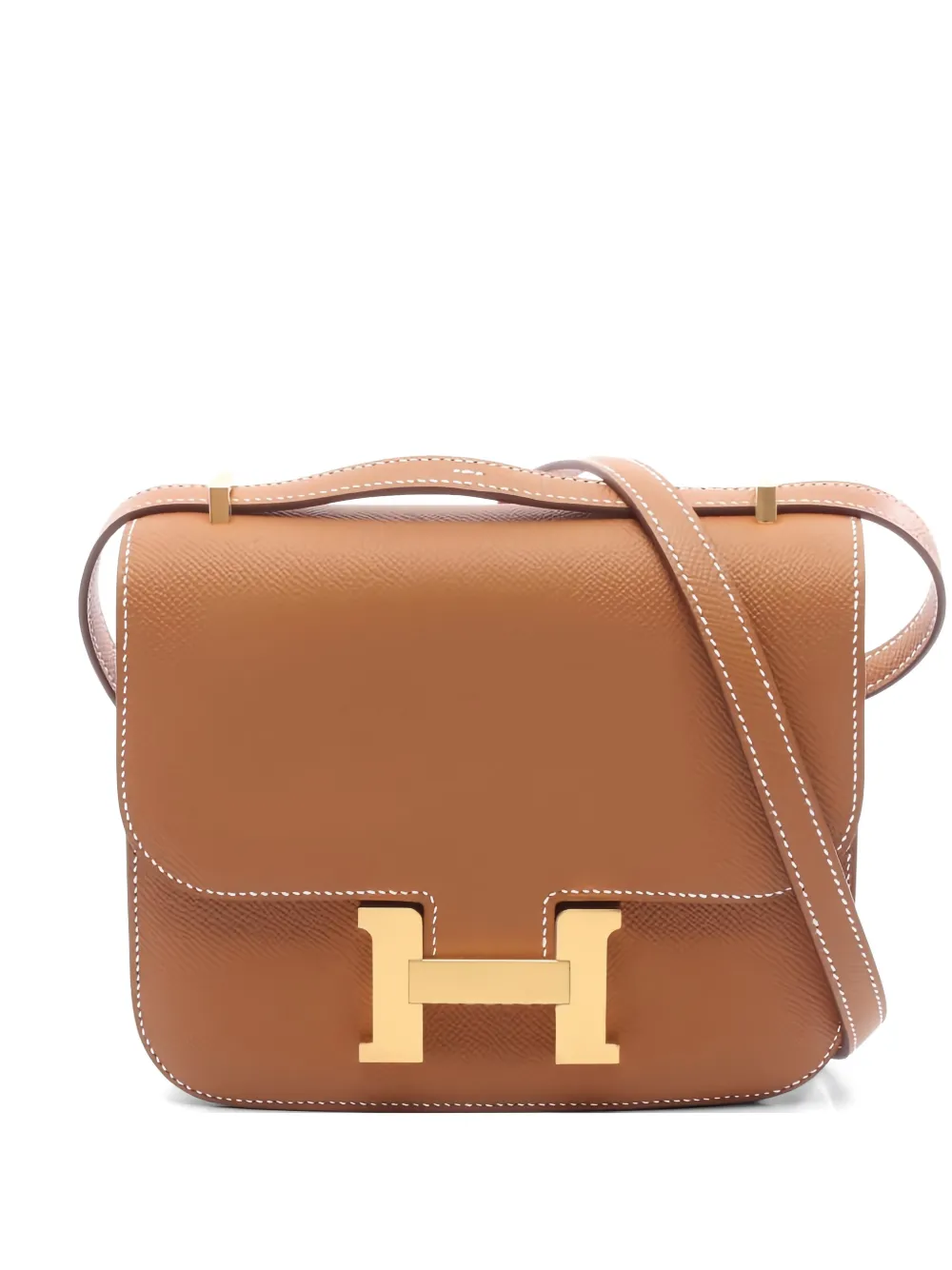 Hermès Pre-Owned 2022 Constance 3 mini Miroir crossbody bag - Toni neutri