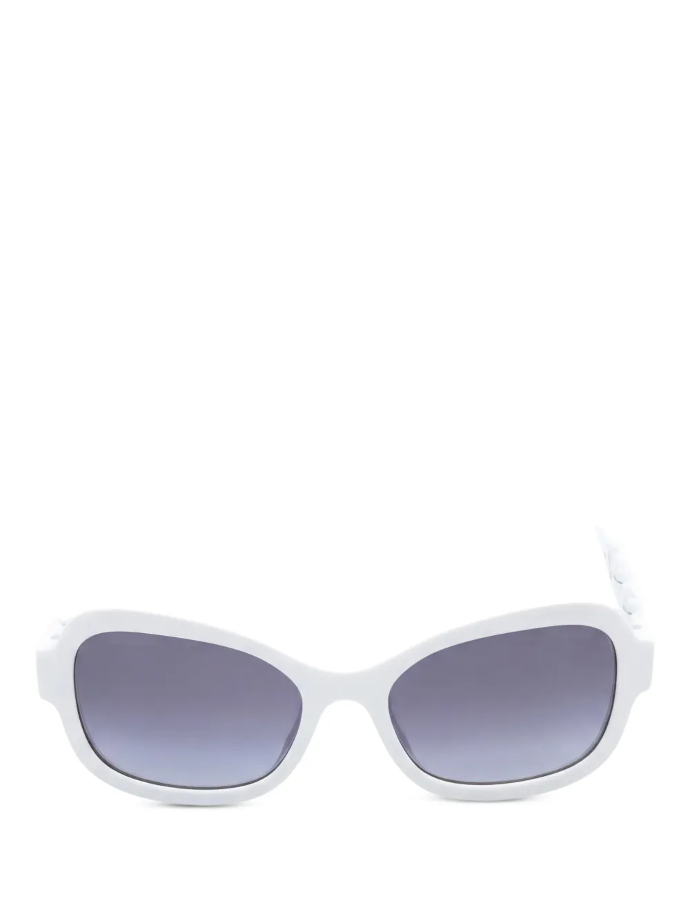 CHANEL Pre-Owned Occhiali da sole squadrati 1986-1988 - Bianco