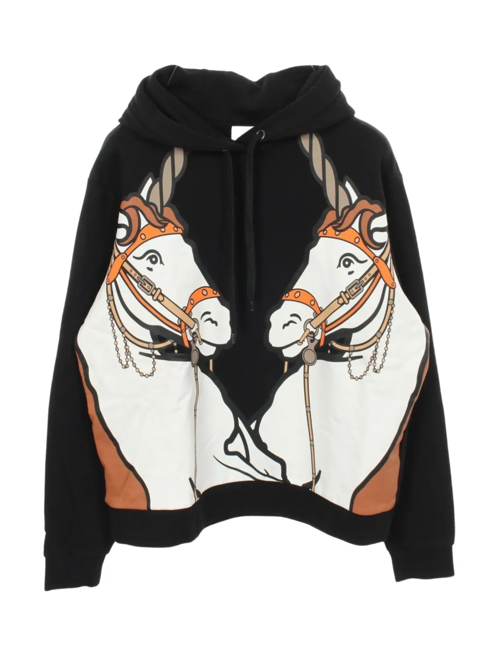 Burberry Pre-Owned 2010s unicorn-print hoodie - Nero