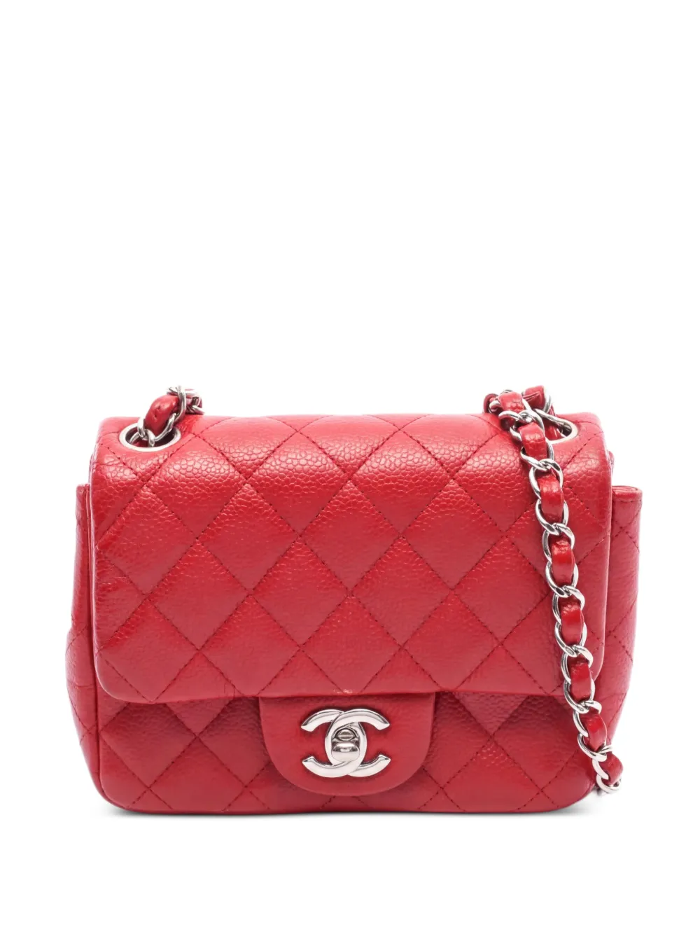 CHANEL Pre-Owned 2013-2014 mini Matelassé shoulder bag - Rot