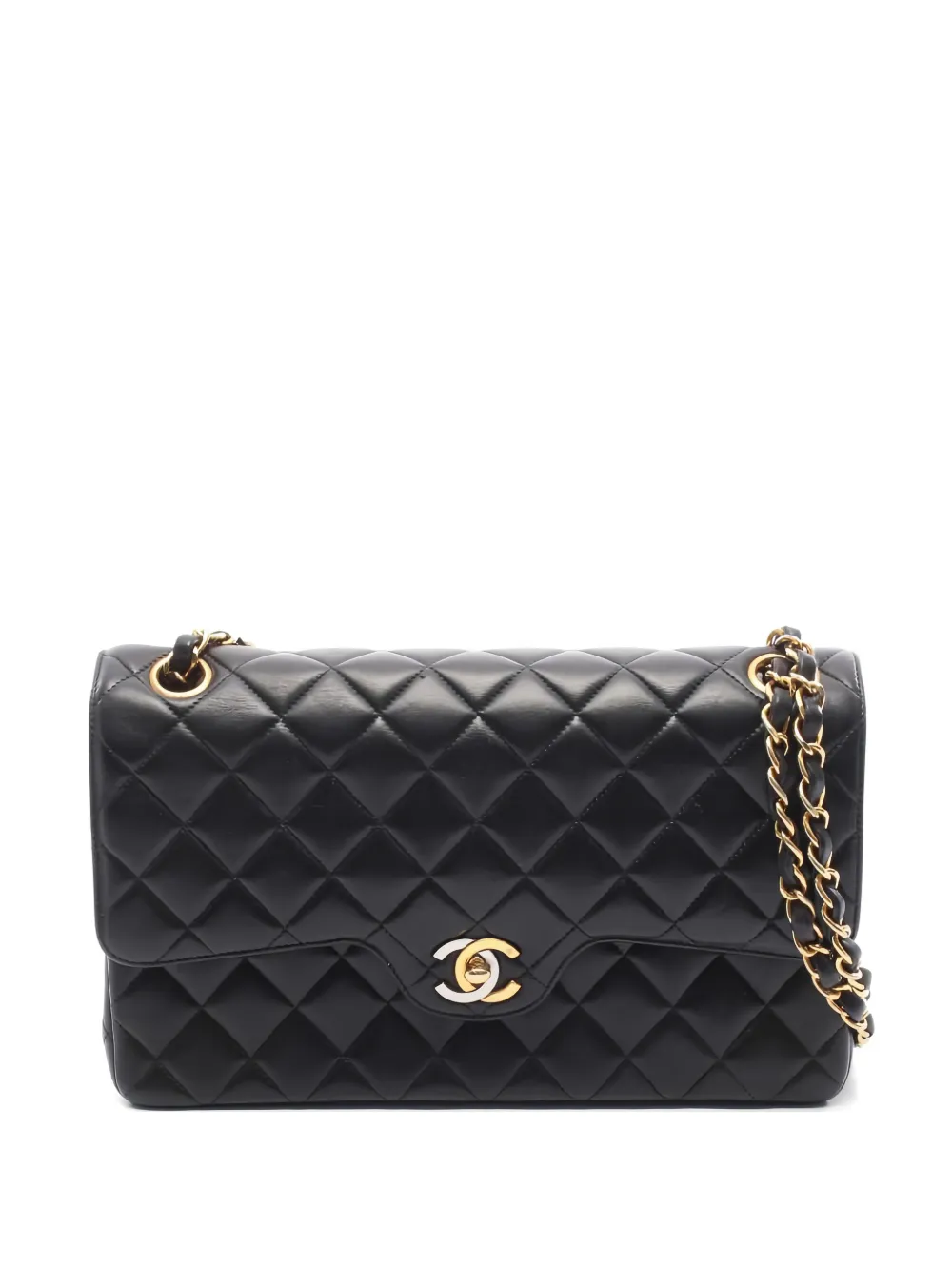 CHANEL Pre-Owned 1994-1996 Double Flap quilted shoulder bag - Nero