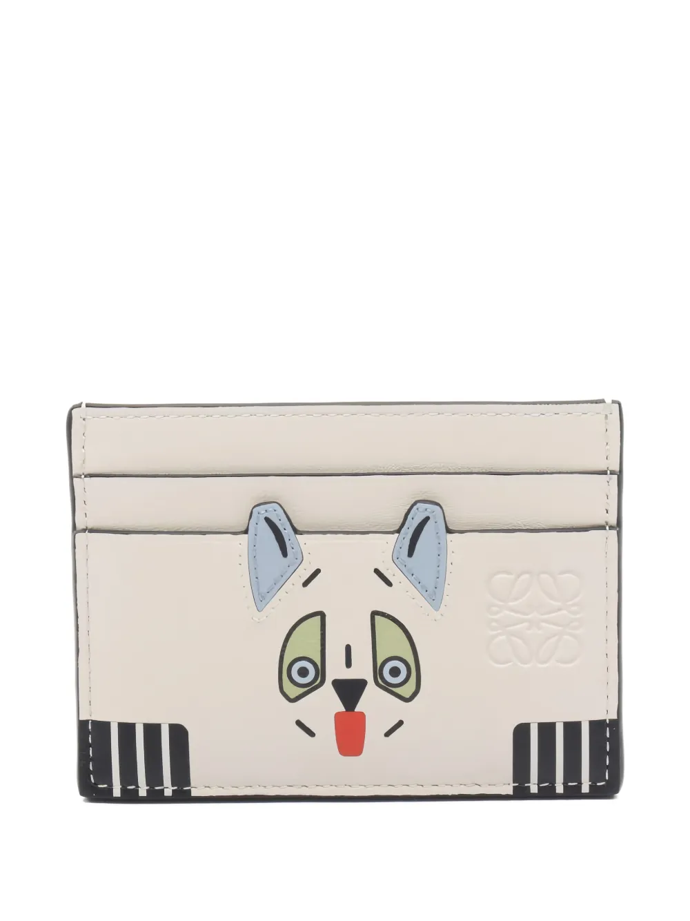 Loewe Pre-Owned Futurist Cat card holder - Toni neutri