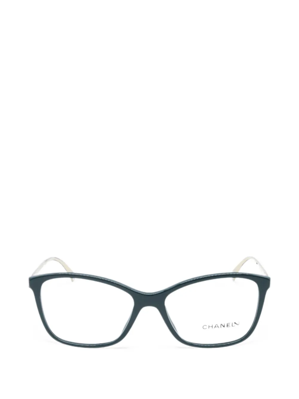 CHANEL Pre-Owned square-frame glasses - Verde