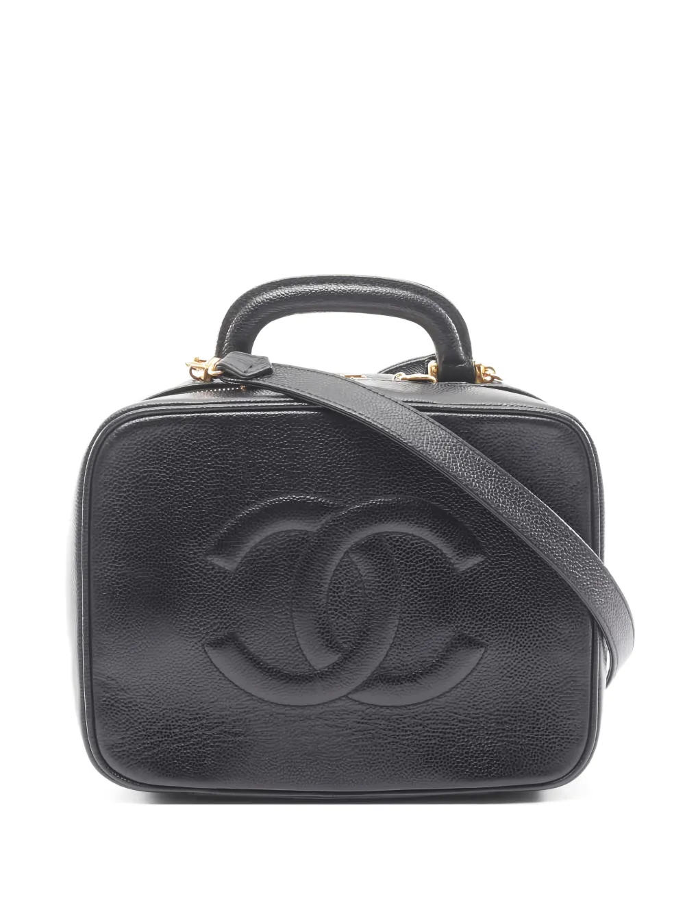 CHANEL Pre-Owned 1996-1997 leather tote bag - Black
