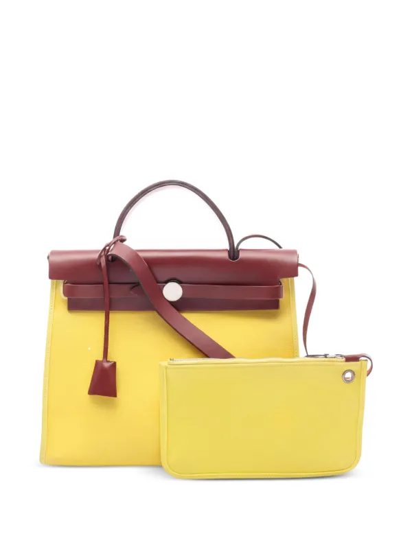 Hermès Pre-owned 2016 PM Herbag Zip Tote Bag in Yellow