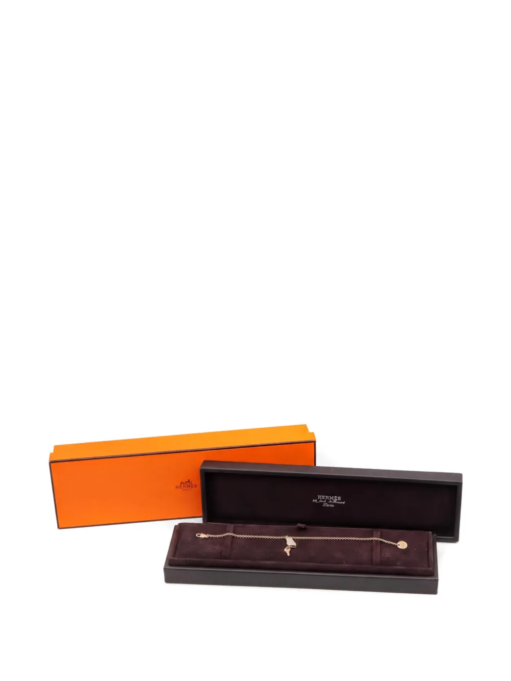 Hermès Pre-owned Kelly Cadenas Diamond Bracelet in Pink, view 4