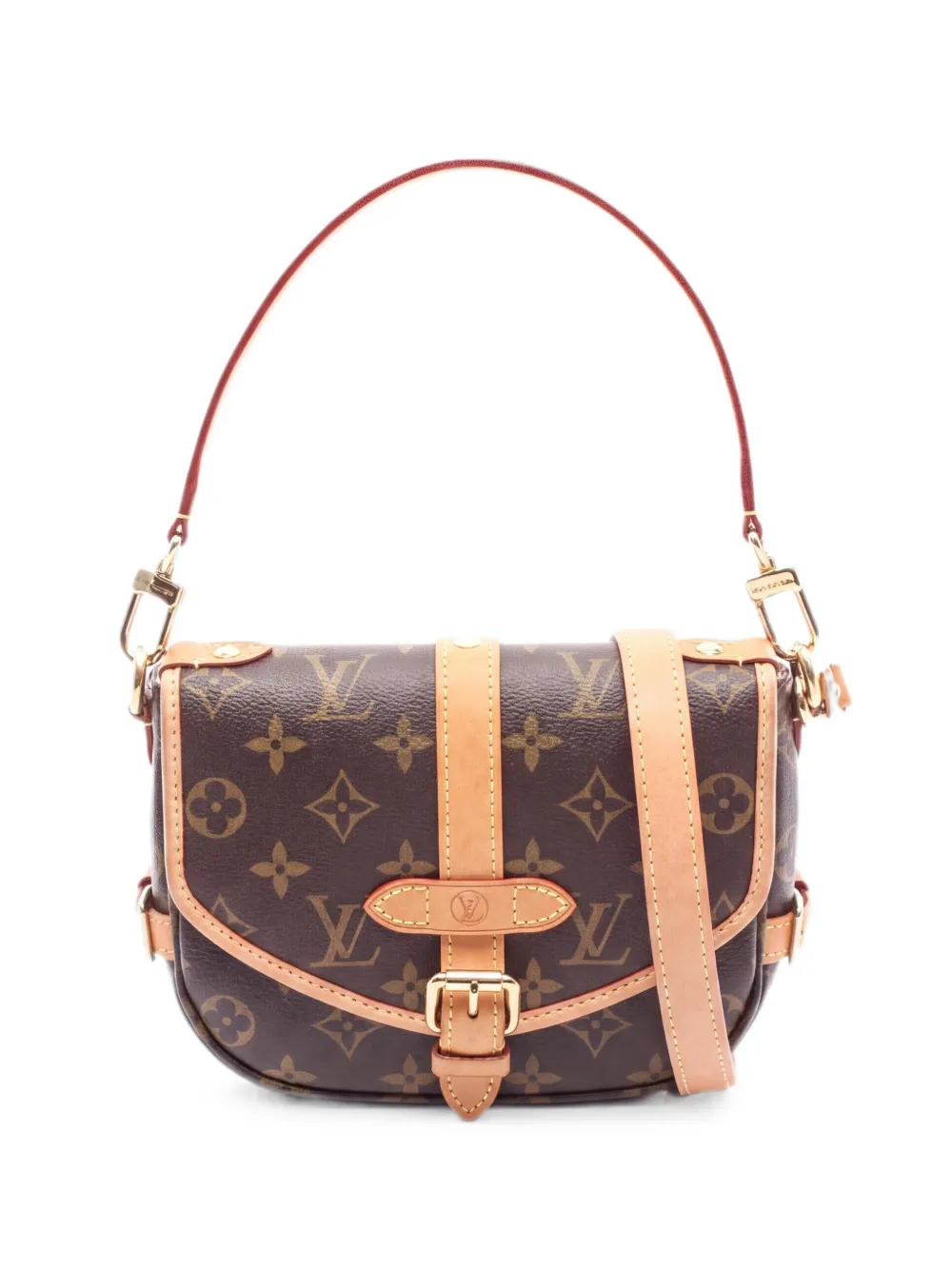 Louis Vuitton Pre-Owned 2021s BB Saumur monogram tote bag - Marrone