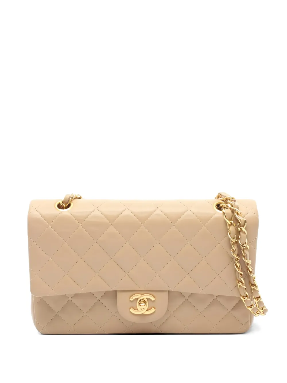 CHANEL Pre-Owned 1989-1991 quilted flap shoulder bag - Toni neutri