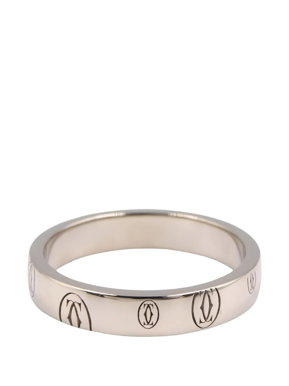 Cartier 2010 Happy Birthday engraved ring - Argento