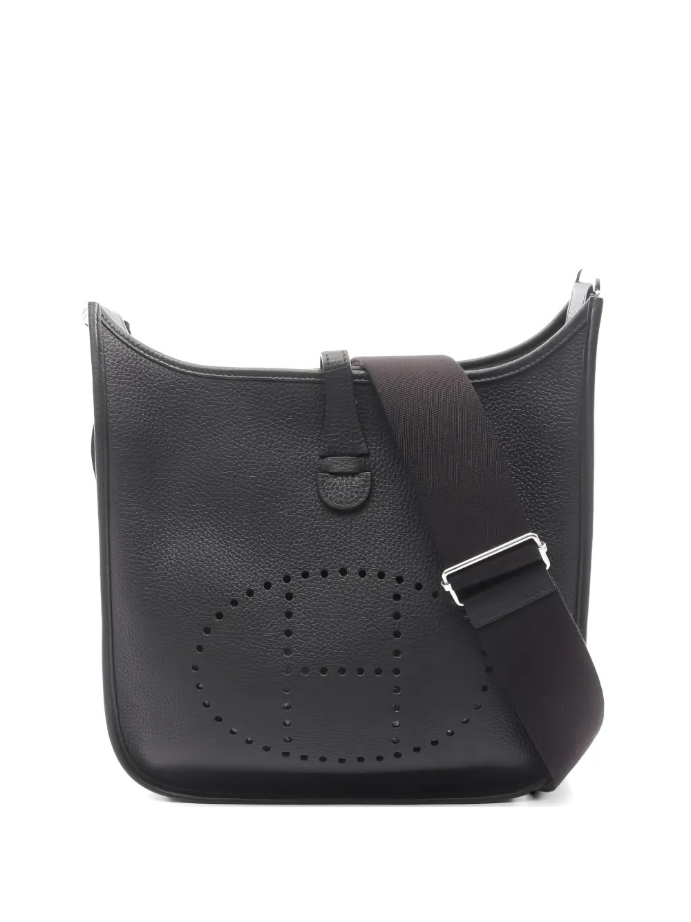 Hermès Pre-Owned 2022 PM Evelyne III leather shoulder bag - Nero