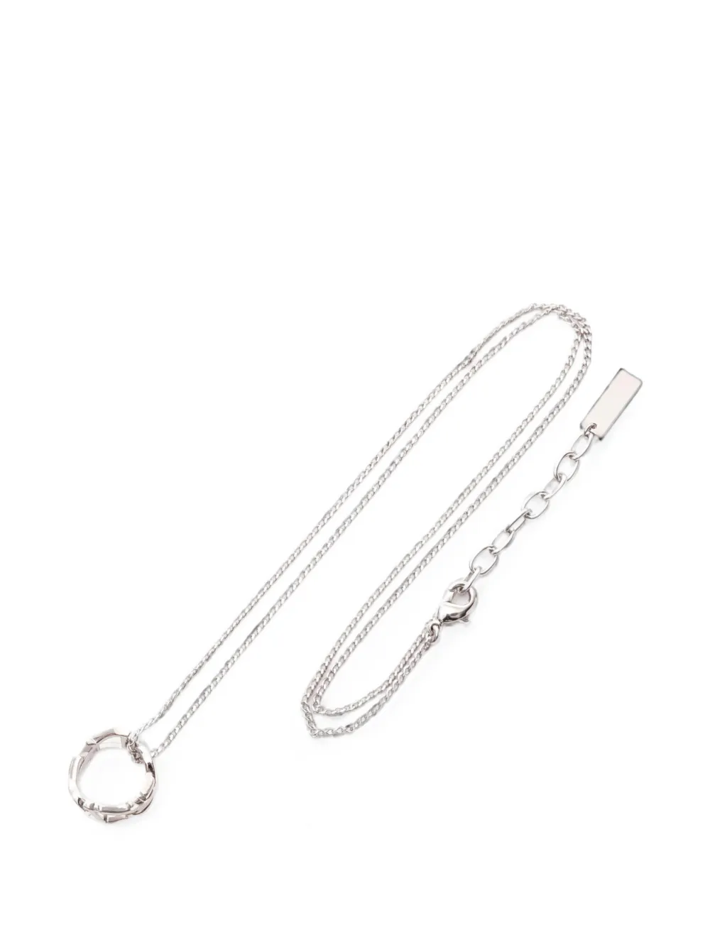 Saint Laurent Pre-Owned Collana con pendente Cassandra - Argento