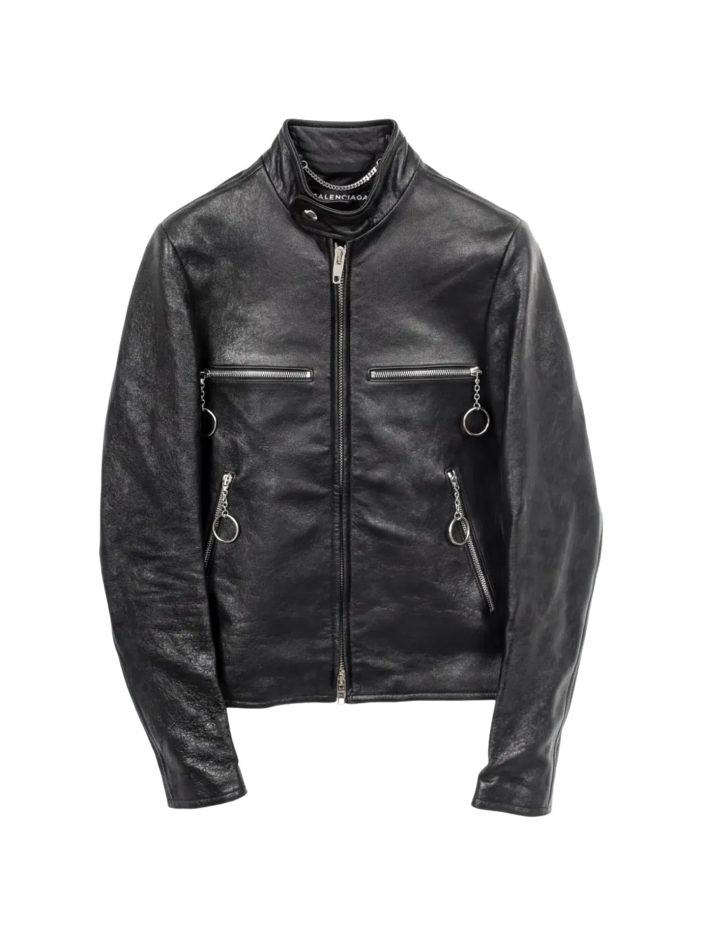 Balenciaga Pre-Owned 2010s single riders jacket - Schwarz