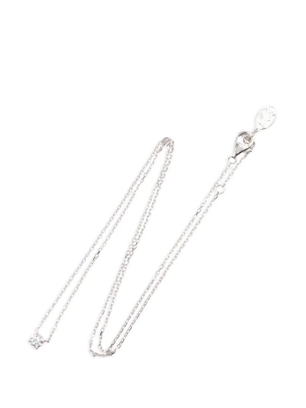 Cartier 2010s 1895 solitaire diamond necklace - Argento