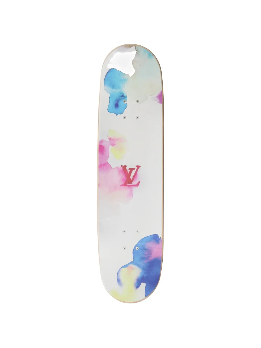 Louis Vuitton Pre-Owned 2021 Monogram Watercolour skateboard - Weiß