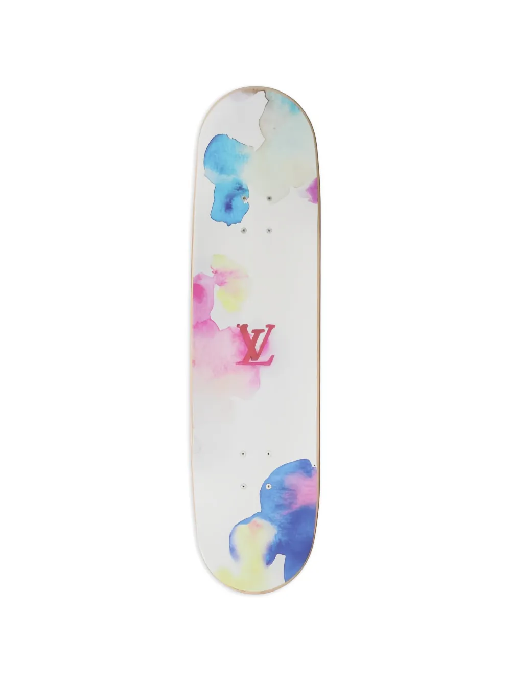 Louis Vuitton Pre-Owned 2021 Monogram Watercolour skateboard - Weiß
