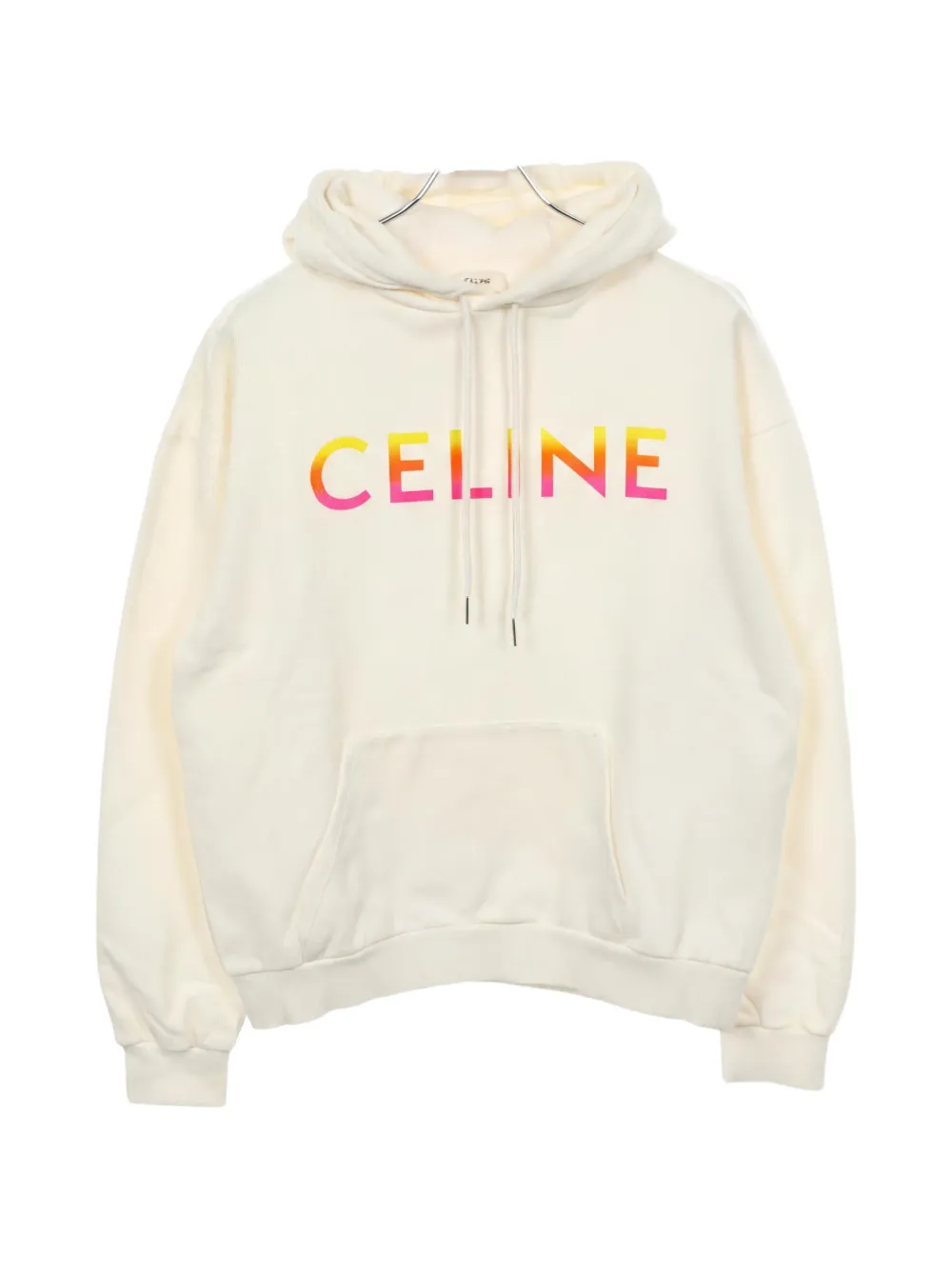 Celine Pre-Owned 2000s logo-print hoodie - Toni neutri