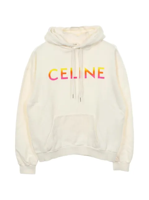Celine Pre-Owned logo印花连帽衫（2000年代典藏款）