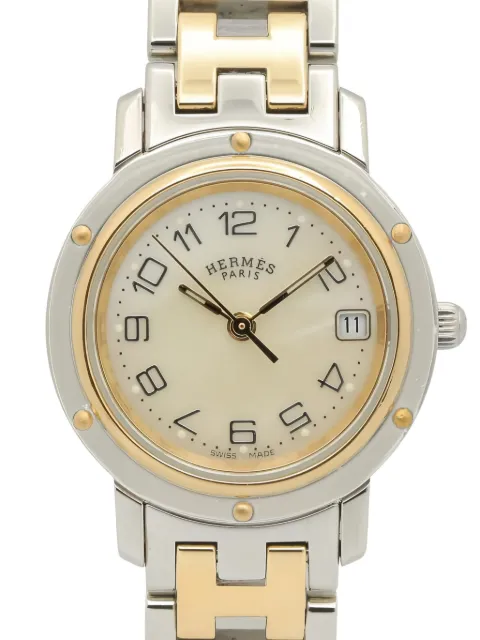 Hermès Pre-Owned 2010s Clipper Nacre 24mm watch
