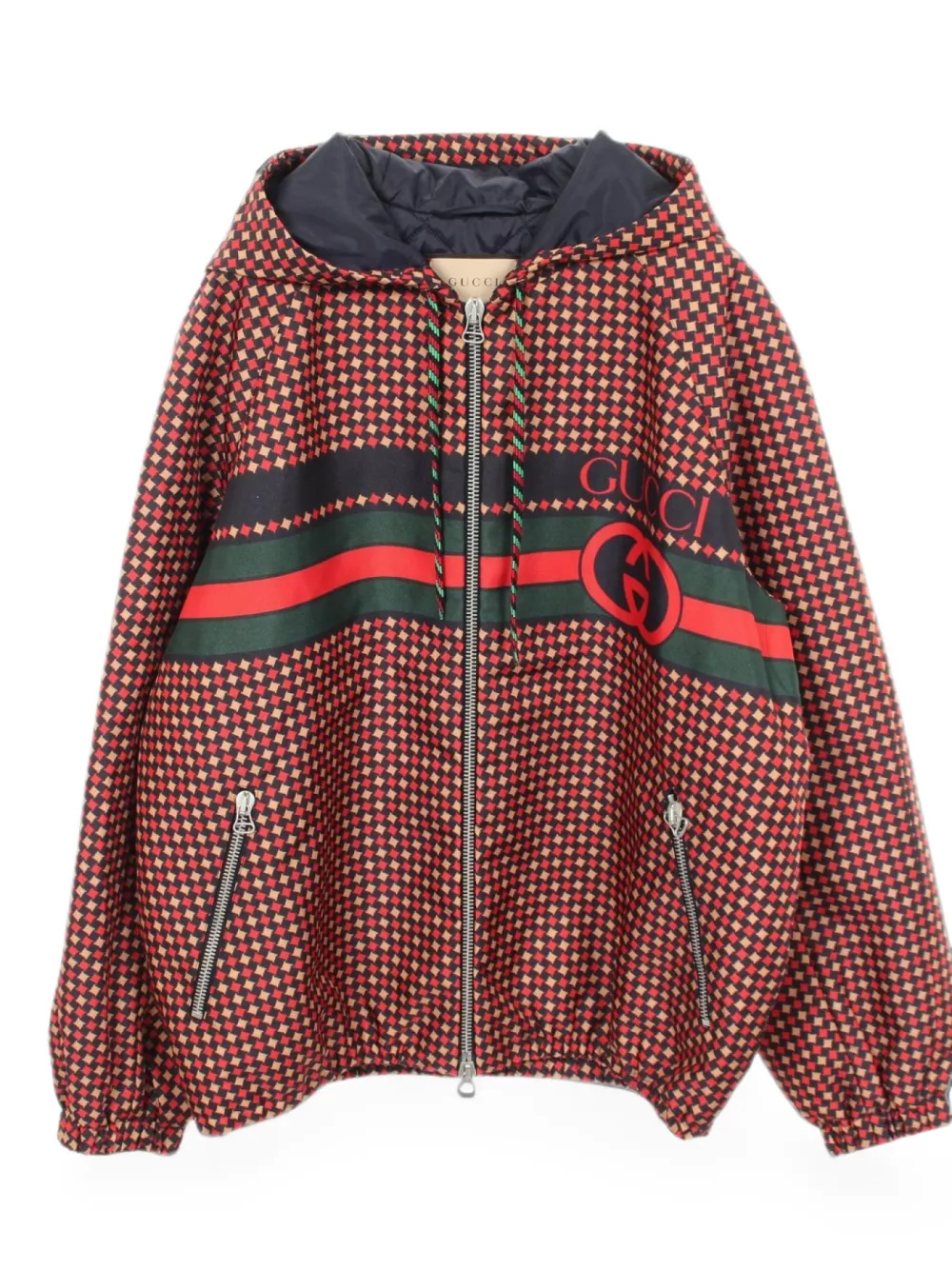 Gucci Pre-Owned 2010s Interlocking G hooded jacket - Rot