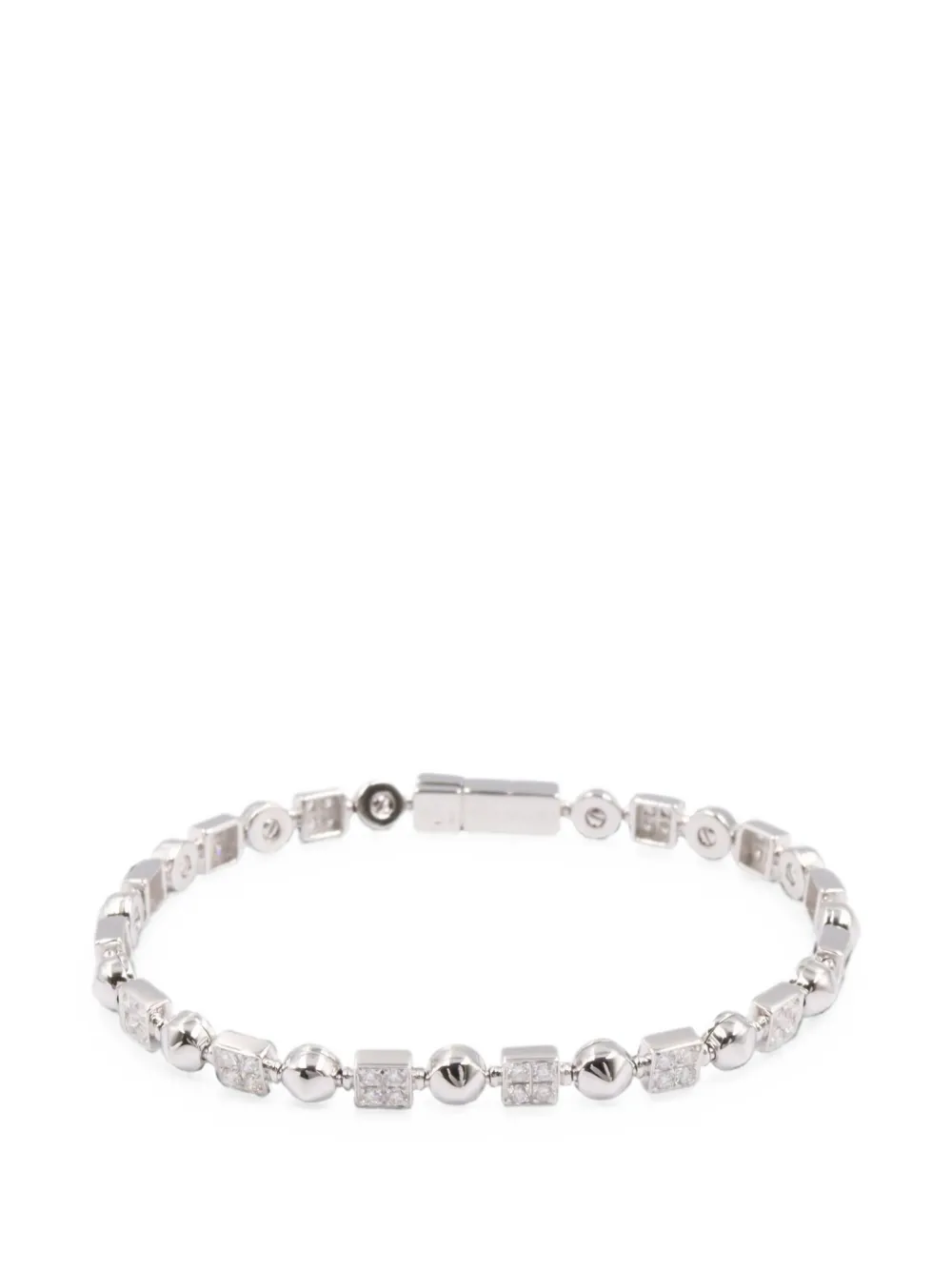 Bvlgari Pre-Owned 2010s Lucia diamond bracelet - Silber