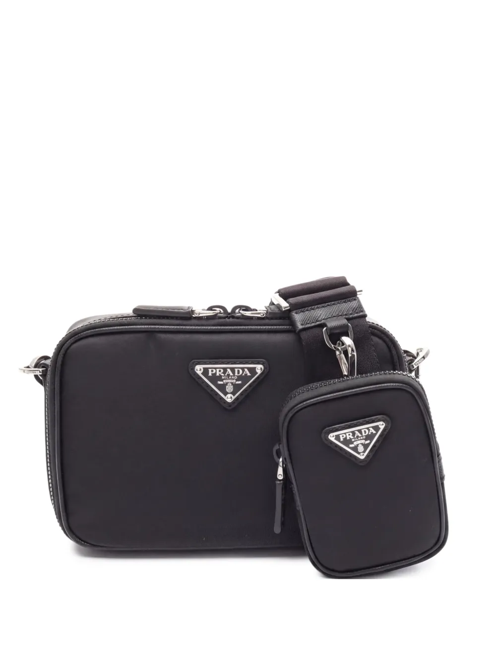 Prada Pre-Owned Brick Saffiano shoulder bag - Black