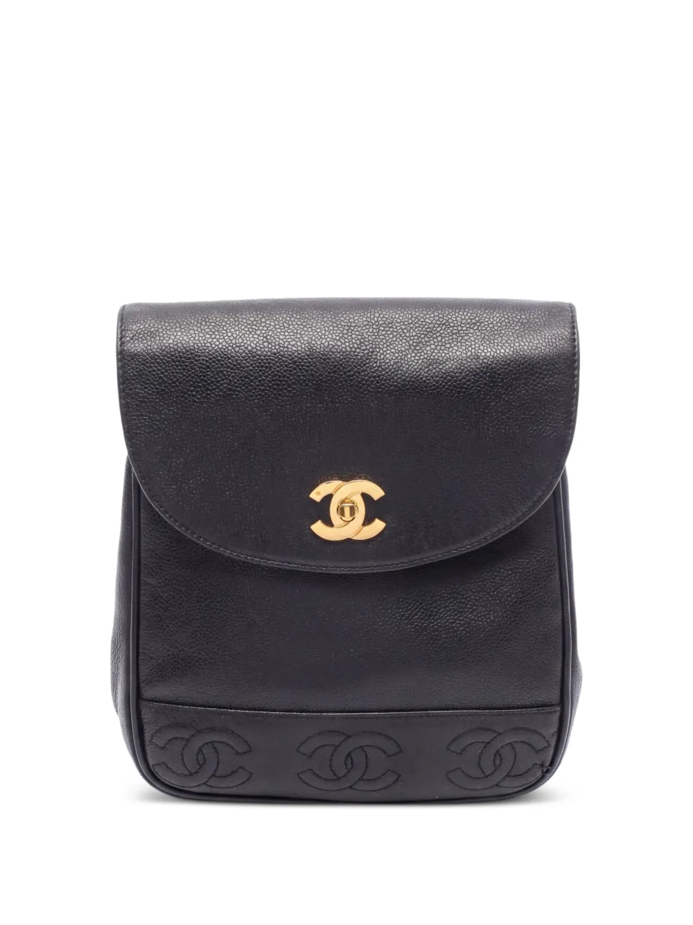 CHANEL Pre-Owned 1994-1996 triple coco mark backpack - Nero