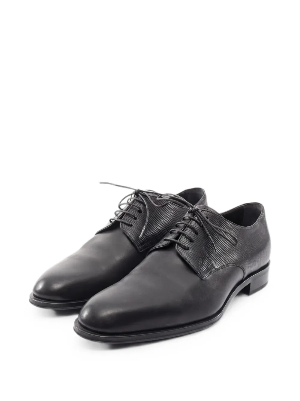 Louis Vuitton Pre-Owned 2018 Wall Street Line Epi derby shoes - Nero