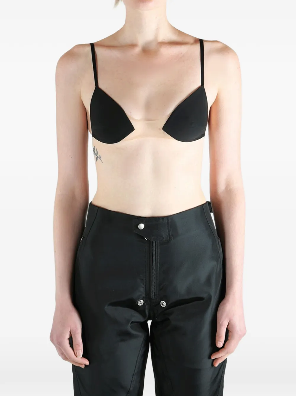 Rick Owens triangle-cup bra - Nero