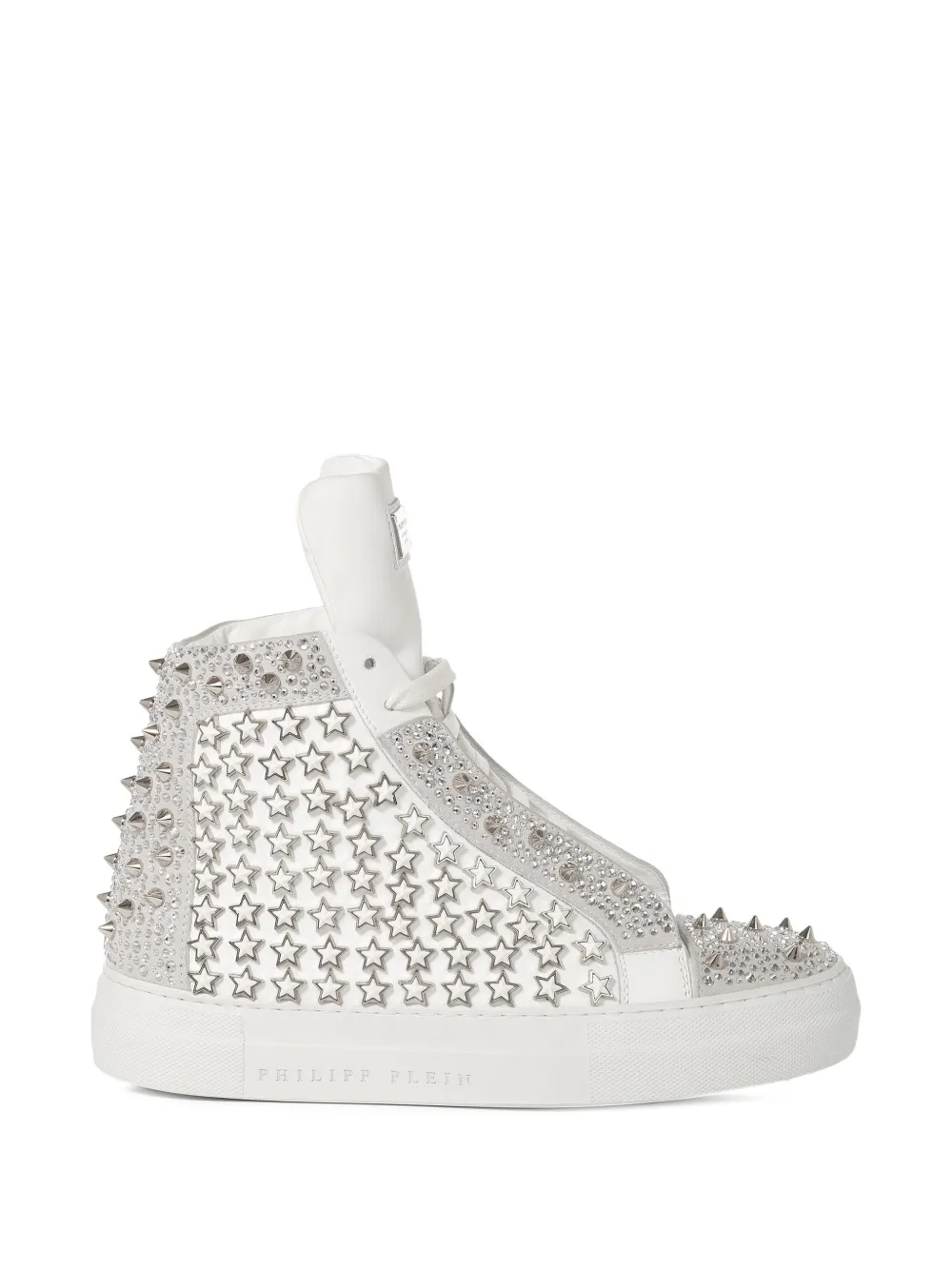 Philipp Plein stud-embellished sneakers - Weiß
