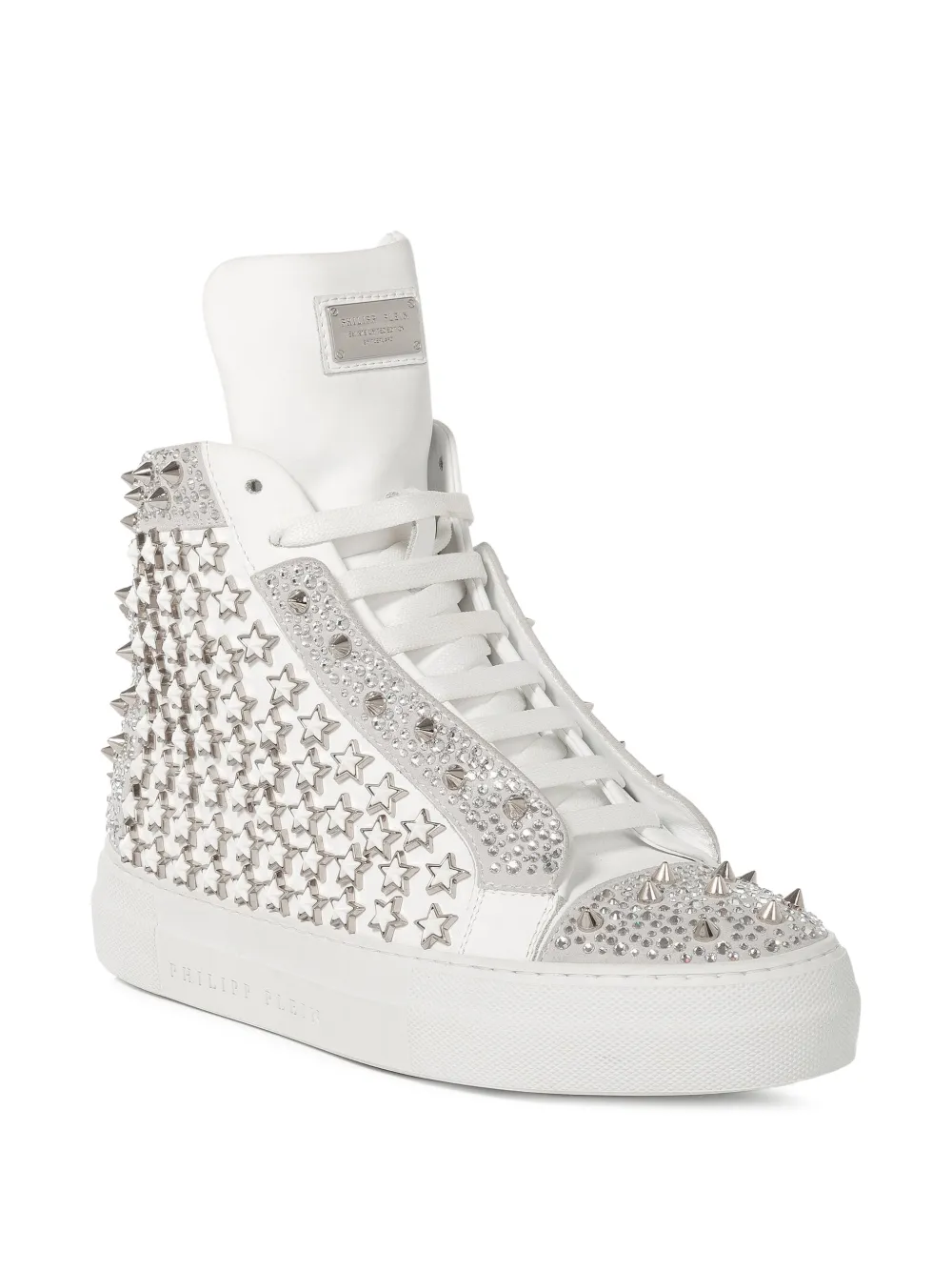 Philipp Plein Sneakers met studs Wit