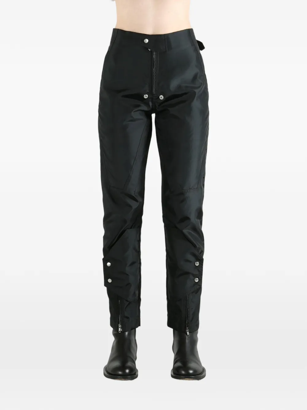Rick Owens Moto leren broek Zwart