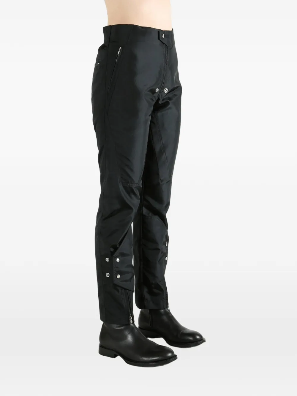 Rick Owens Moto leren broek Zwart