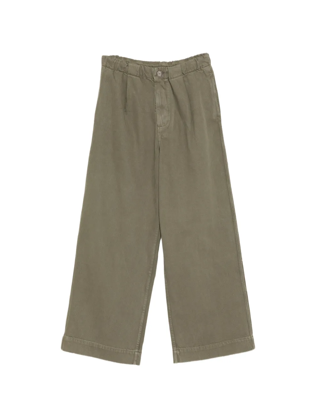 Lauren Manoogian elasticated-waist wide-leg trousers - Verde