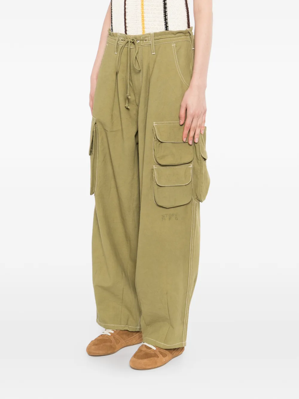  Story Mfg. Pantalones Cargo Forager - Verde 