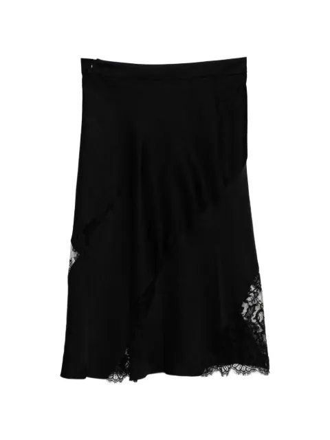 Alexander McQueen lace-trim asymmetric skirt