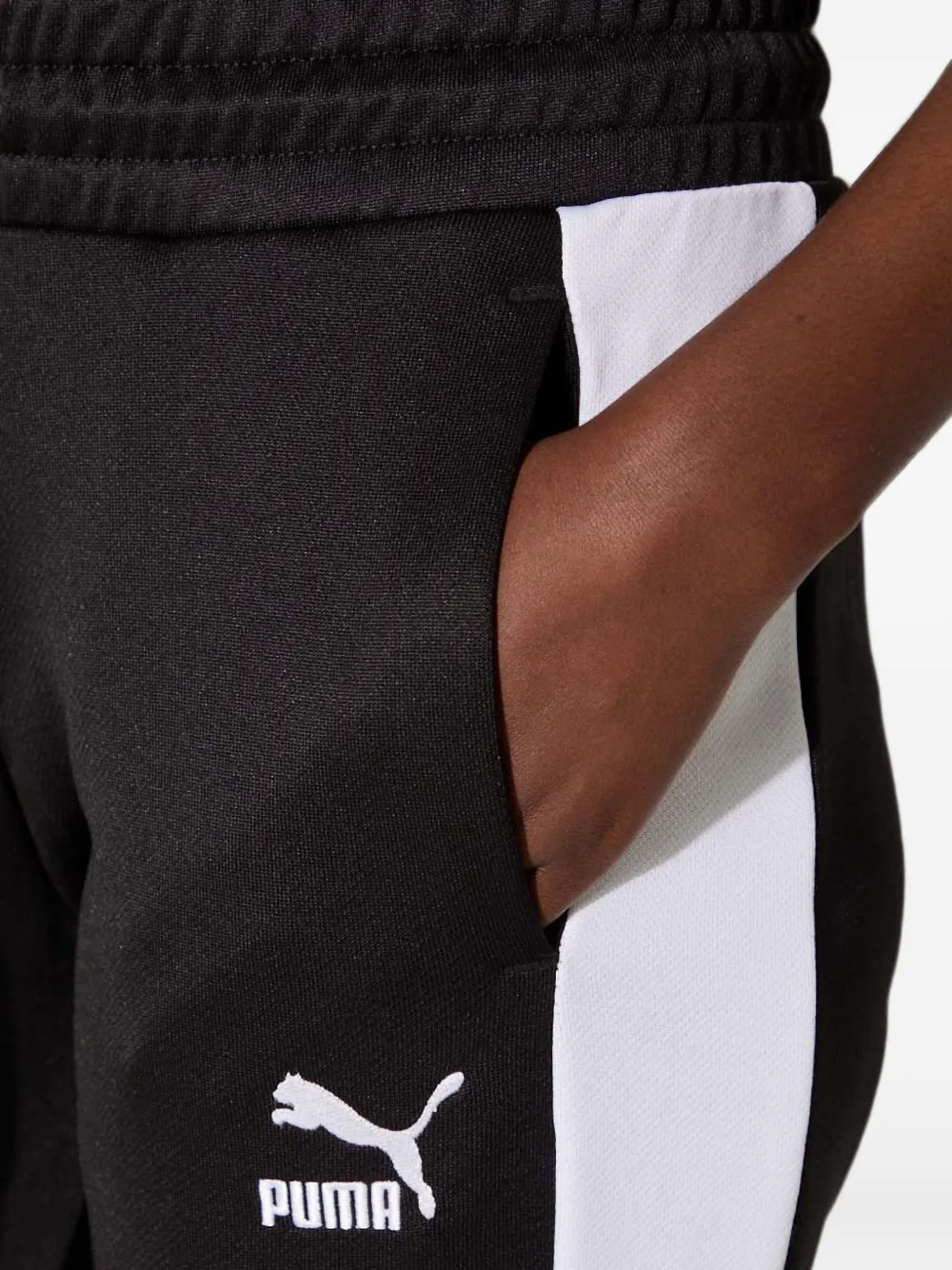 PUMA Iconic T7 trainingsbroek met zijstreep Zwart
