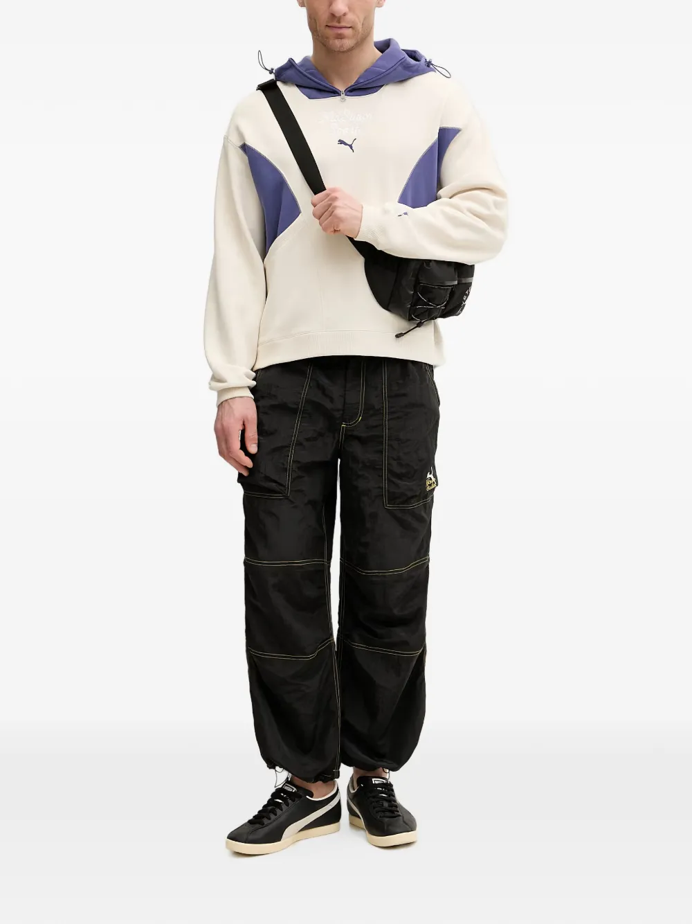 PUMA x KidSuper colour-block hoodie Beige