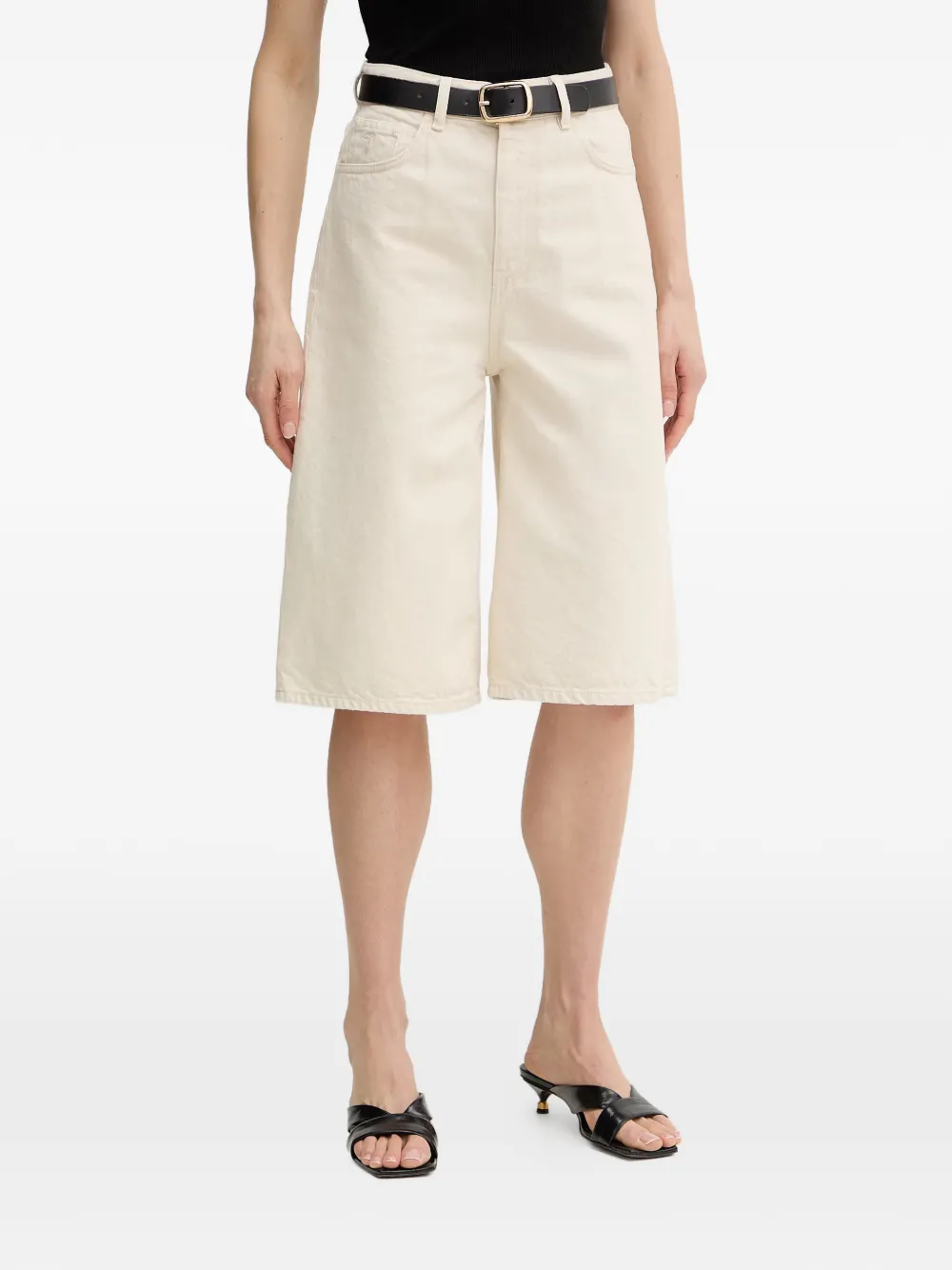 Trussardi wide-leg bermuda shorts - Toni neutri