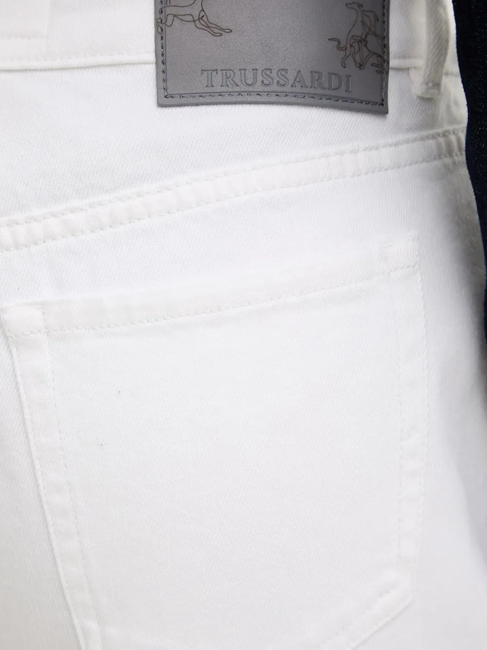 Trussardi Jeans met logopatch Wit