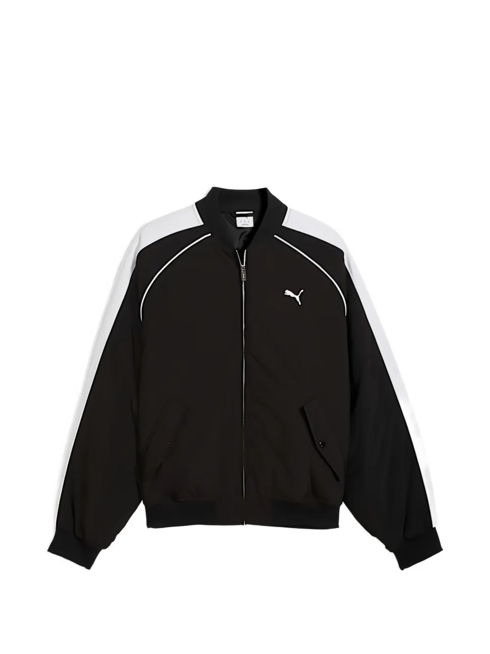 PUMA T7 logo-embroidered bomber jacket