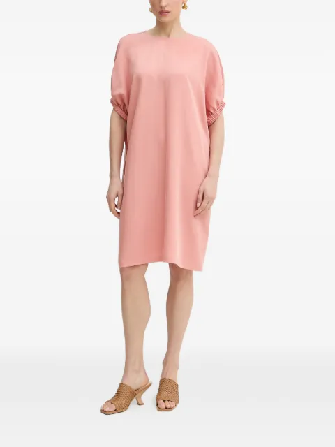 Trussardi elasticated-cuff tunic mini dress