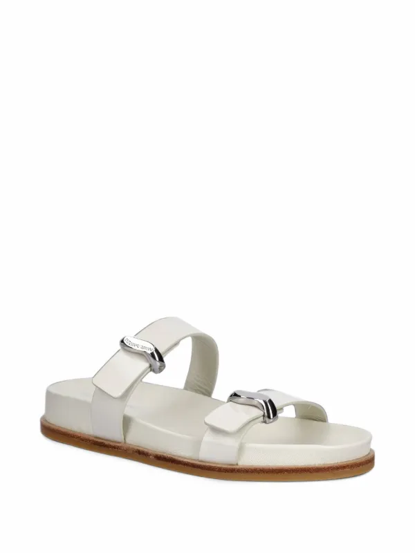 Emporio Armani ダブルストラップ サンダル | ホワイト | FARFETCH JP