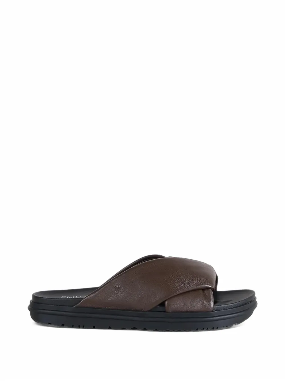 EMU AUSTRALIA Selene crossover-strap slides - Marron EMU AUSTRALIA Selene crossover-strap slides - Marron