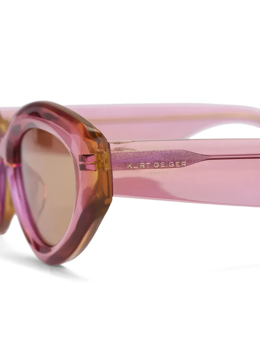 Kurt Geiger London cat-eye Frame Sunglasses | Pink | FARFETCH KW display picture 1