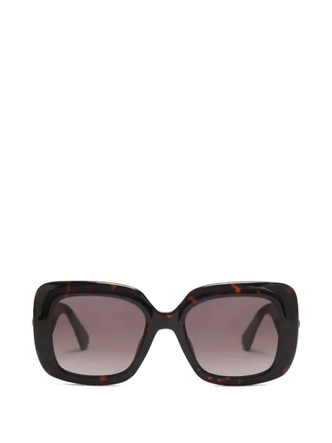Kurt Geiger London lentes de sol con armazón estilo carey y placa Eagle
